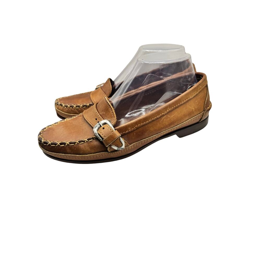 Vintage Ralph Lauren Country 1970s Leather Loafers Size 7.5 - Picture 3 of 8